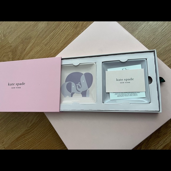 Super cute  BRAND NEW Kate Spade jewelry plates ( set of 2) - Picture 5 of 5